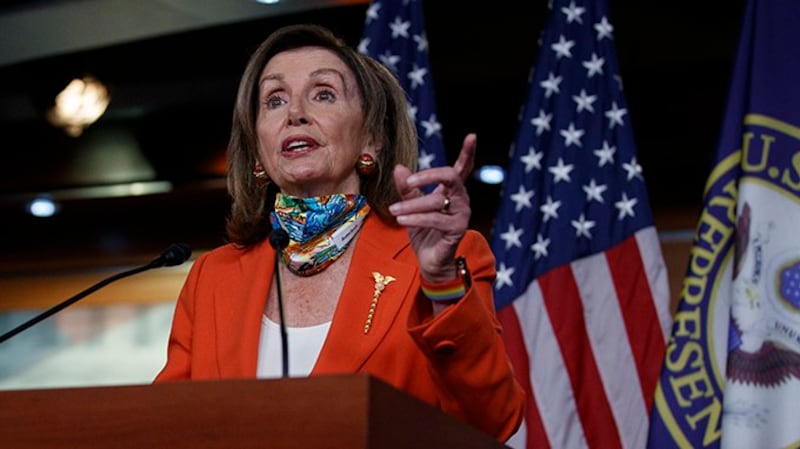美国众议院议长佩洛西(Nancy Pelosi)(美联社)